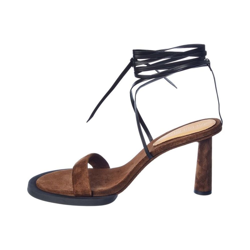 Jacquemus Les Carre Rondes Suede Sandal - Picture 2 of 5